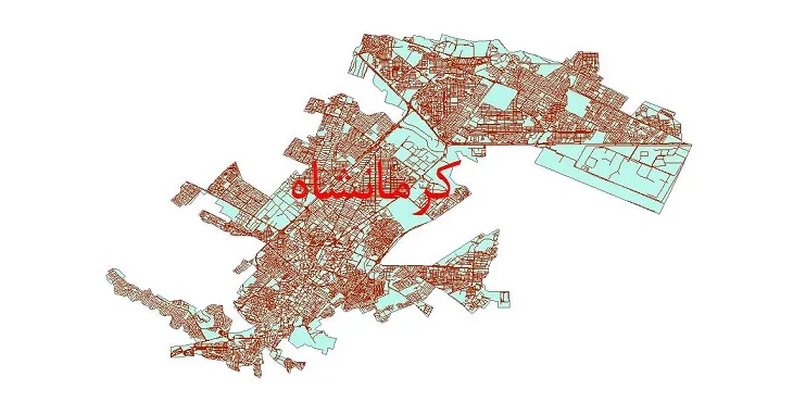 دانلود نقشه معابر شهر کرمانشاه + pdf باکیفیت
