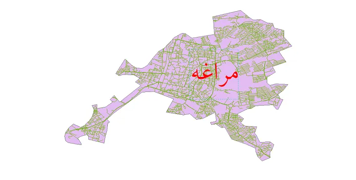 دانلود نقشه معابر شهر مراغه + pdf باکیفیت