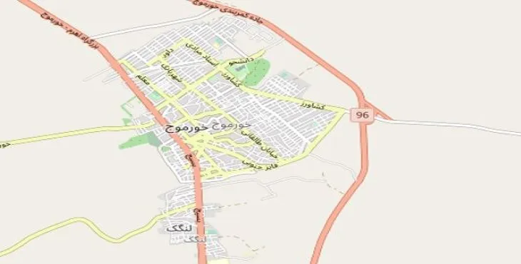 دانلود نقشه pdf شهر خورموج