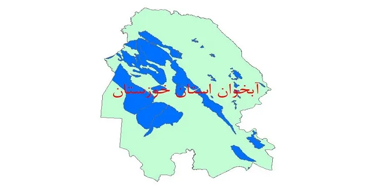 نقشه جی آی اس (GIS) آبخوان استان خوزستان