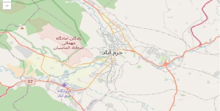 دانلود نقشه pdf شهر خرم آباد