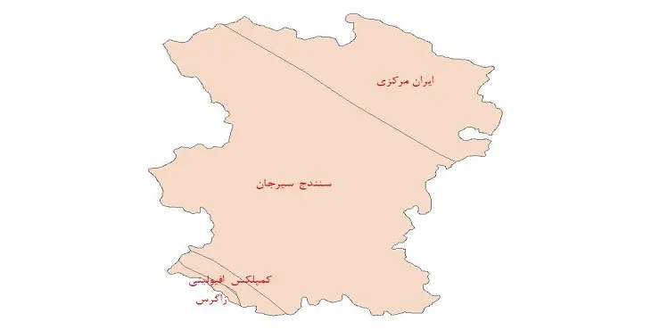 نقشه جی آی اس (GIS) ساختار زمین ساختی استان همدان