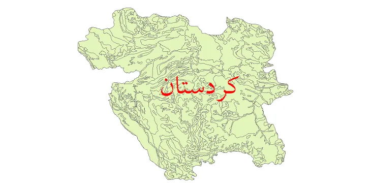 نقشه جی آی اس (GIS) زمین شناسی استان کردستان