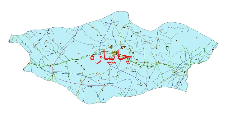 کاملترین شیپ فایل های شهرستان چایپاره