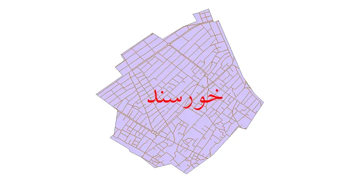 دانلود نقشه معابر شهر خورسند + pdf باکیفیت