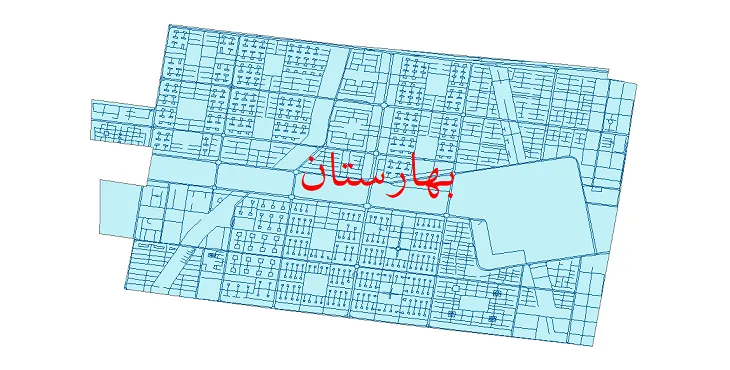 دانلود نقشه معابر شهر بهارستان اصفهان + pdf باکیفیت