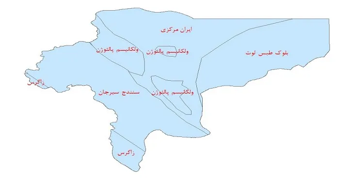 دانلود نقشه شیپ فایل (لایه GIS) ساختار زمین ساختی استان اصفهان