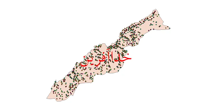 نقشه جمعیت شهرها و روستاهای شهرستان خداآفرین از سال 35 تا 95