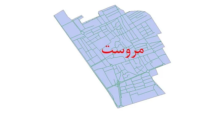 دانلود نقشه معابر شهر مروست + pdf باکیفیت