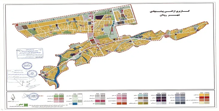 جدیدترین نقشه کاربری اراضی شهر رودان