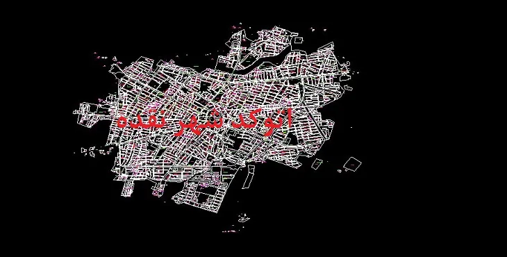 دانلود نقشه اتوکد (Autocad) شهر نقده