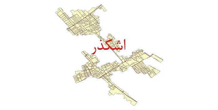 دانلود نقشه معابر شهر اشکذر + pdf باکیفیت