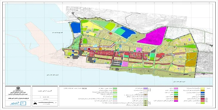 دانلود نقشه کاربری اراضی شهر چابهار | وضع موجود+پیشنهادی