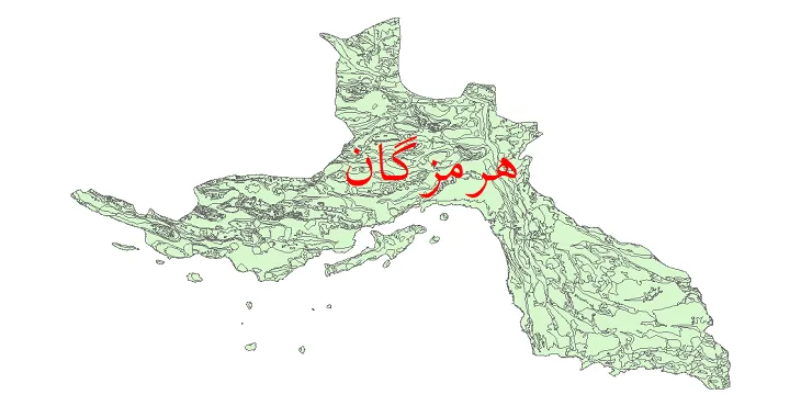 نقشه جی آی اس (GIS) زمین شناسی استان هرمزگان