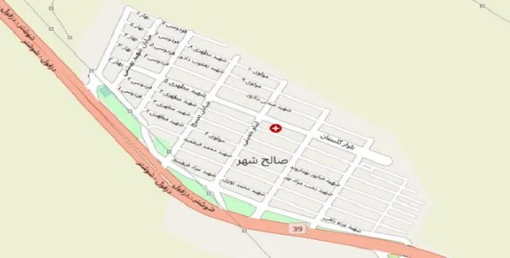 دانلود نقشه pdf شهر صالح شهر