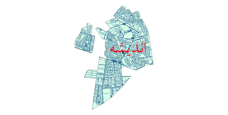 دانلود نقشه معابر شهر اندیشه + pdf باکیفیت
