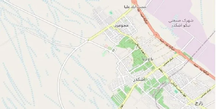 دانلود نقشه pdf شهر اشکذر