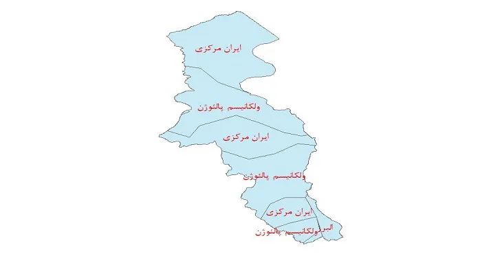 نقشه جی آی اس (GIS) ساختار زمین ساختی استان اردبیل