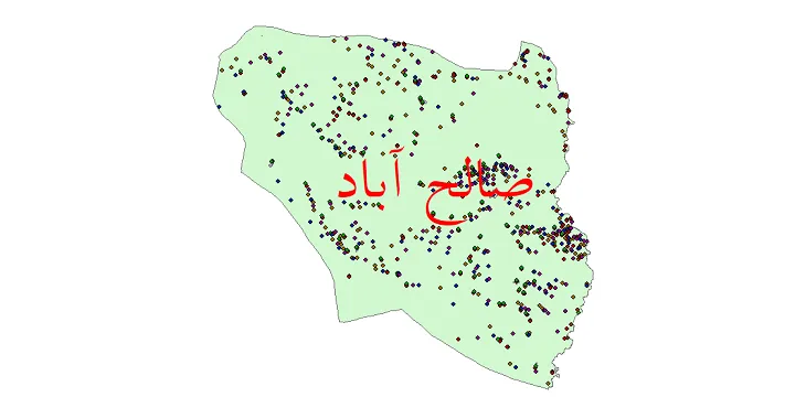 دانلود نقشه جمعیت نقاط شهری و روستایی شهرستان صالح آباد از سال 1335 تا 1395