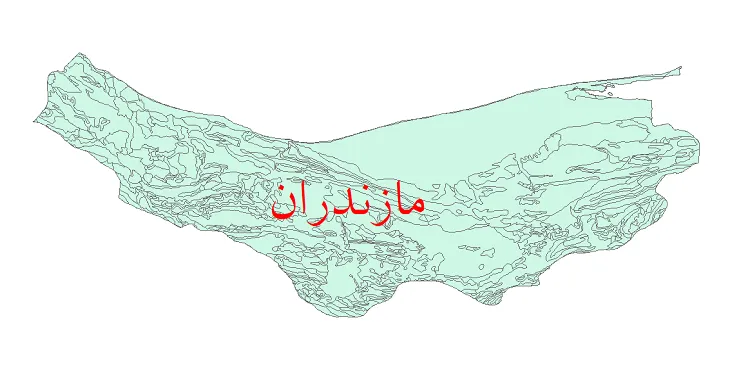 نقشه جی آی اس (GIS) زمین شناسی استان مازندران