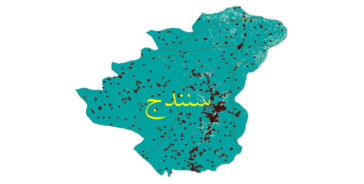 کاملترین شیپ فایل های شهرستان سنندج