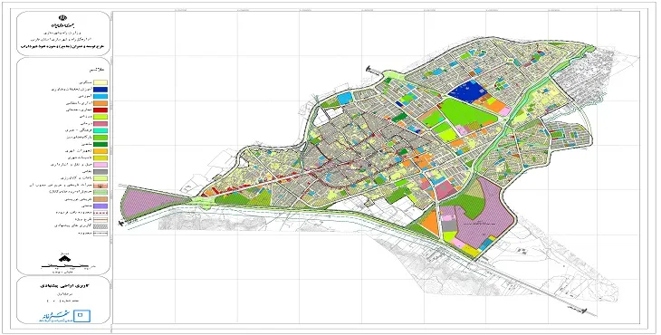طرح جامع شهر داراب سال 97 + نقشه های با کیفیت
