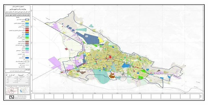 دانلود نقشه کاربری اراضی شهر تبریز | وضع موجود+پیشنهادی
