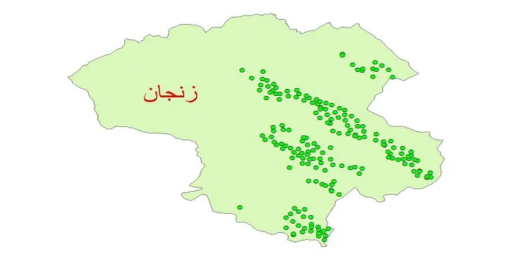 دانلود نقشه شیپ فایل چاه های آب استان زنجان