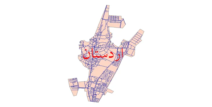 دانلود نقشه معابر شهر اردستان + pdf باکیفیت