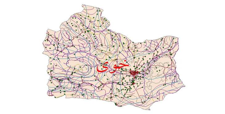 کاملترین شیپ فایل های شهرستان خوی