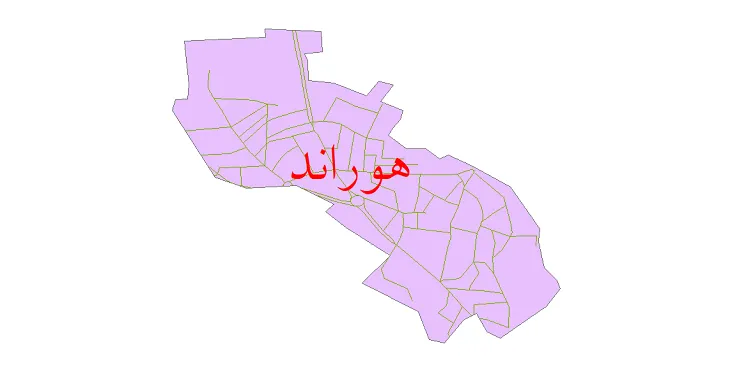 دانلود نقشه معابر شهر هوراند + pdf باکیفیت