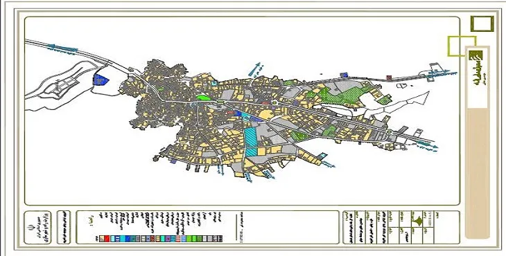 جدیدترین نقشه کاربری اراضی شهر لاهرود