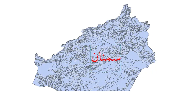 نقشه جی آی اس (GIS) زمین شناسی استان سمنان