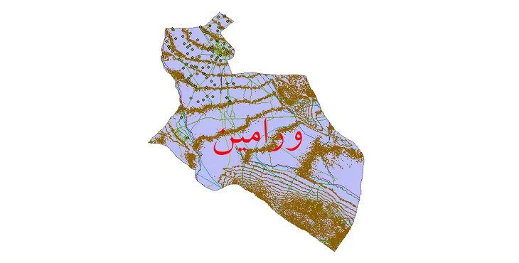 کاملترین شیپ فایل های شهرستان ورامین