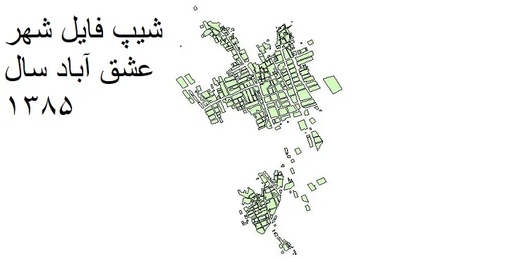 نقشه شیپ فایل بلوک آماری شهر عشق آباد + فایل اکسل