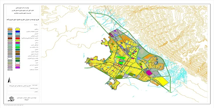 دانلود طرح جامع شهر فیروزآباد سال 97 + آلبوم نقشه ها