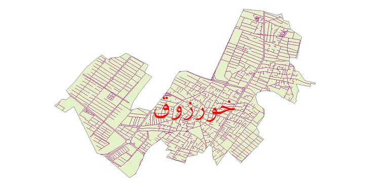 دانلود نقشه معابر شهر خورزوق + pdf باکیفیت