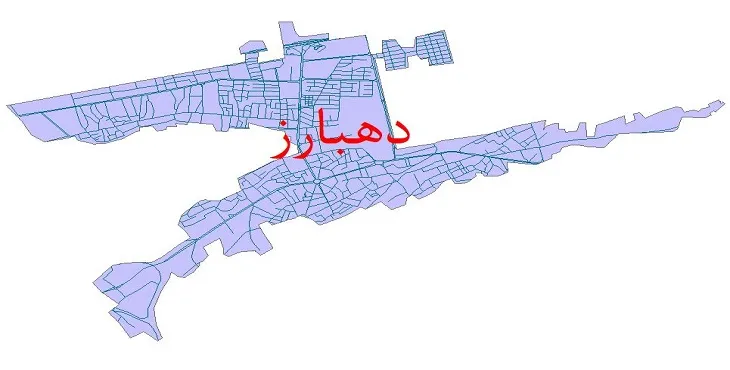 دانلود نقشه معابر شهر رودان + pdf باکیفیت