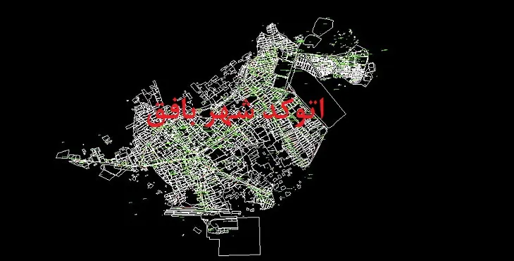 دانلود نقشه اتوکد (Autocad) شهر بافق