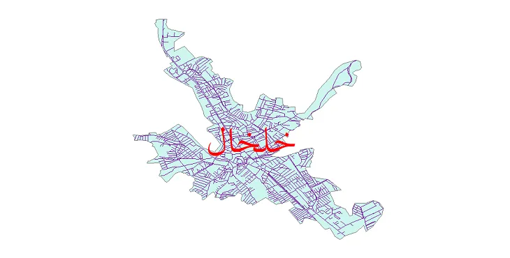 دانلود نقشه معابر شهر خلخال + pdf باکیفیت