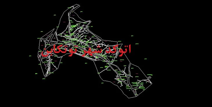 دانلود نقشه اتوکد (Autocad) شهر توتکابن