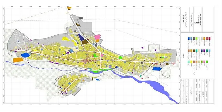 جدیدترین نقشه کاربری اراضی شهر بوکان