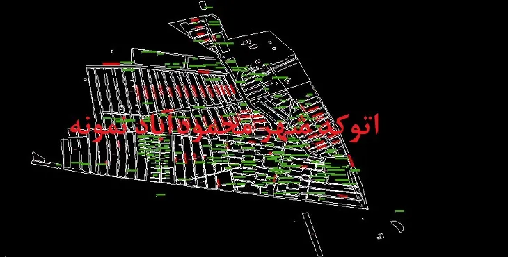 دانلود نقشه اتوکد شهر محمودآباد نمونه