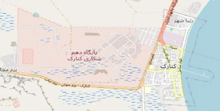 دانلود نقشه pdf شهر کنارک