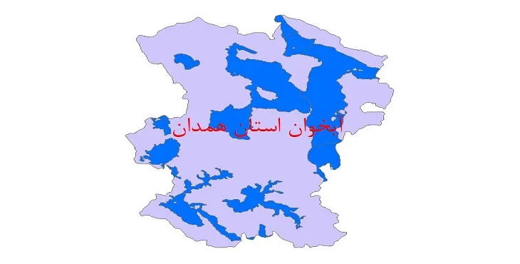 نقشه جی آی اس (GIS) آبخوان استان همدان
