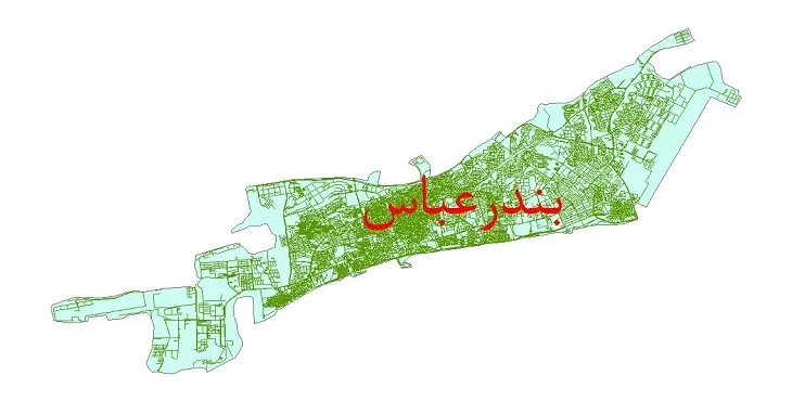 دانلود نقشه معابر شهر بندر عباس + pdf باکیفیت
