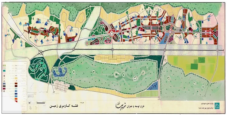 طرح جامع قدیم شهر جدید صدرا سال 72 + نقشه های با کیفیت