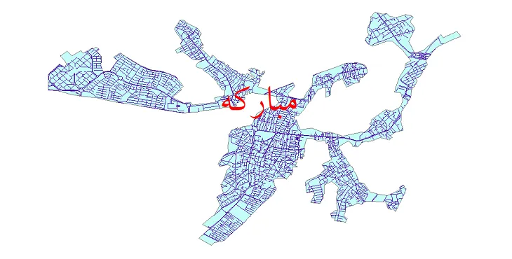 دانلود نقشه معابر شهر مبارکه + pdf باکیفیت