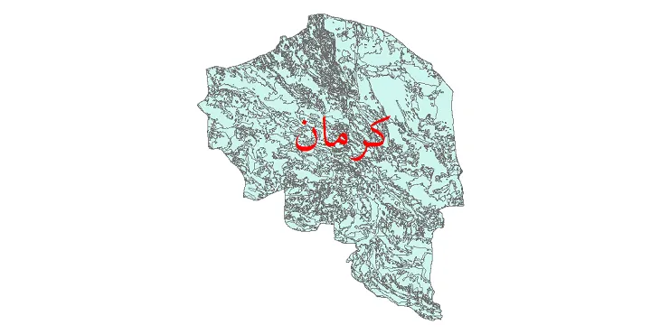 نقشه جی آی اس (GIS) زمین شناسی استان کرمان
