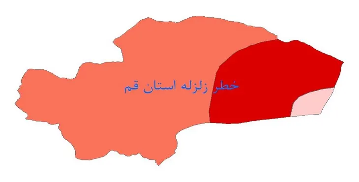 دانلود نقشه شیپ فایل (GIS) خطر زلزله استان قم